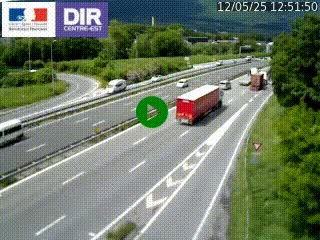 Caméra routière à hauteur de la sortie 15 Chambéry-centre au PK 4,103 en direction d'Albertville