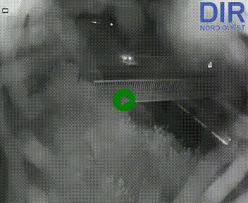 Webcam sur A84 à hauteur de Pont-Farcy, au niveau du pont autoroutier sur la Vire, au sud de Saint-Lô
