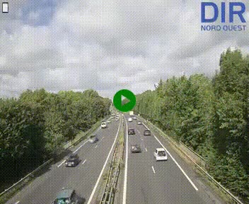 Webcam sur le périphérique de Caen (N814) à l'est de la ville, à Mondeville hauteur de la sortie 2, Presqu'île-Rives de l'Orne, au bout de l'autoroute A13
