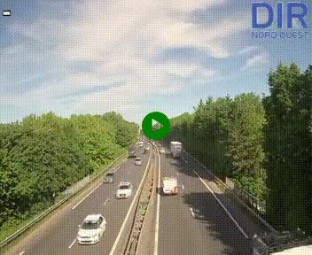Webcam sur le périphérique de Caen (N814) à l'est de la ville, à Mondeville hauteur de la sortie 2, Presqu'île-Rives de l'Orne, au bout de l'autoroute A13