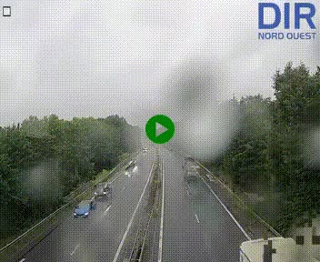 Webcam sur le périphérique de Caen (N814) à l'est de la ville, à Mondeville hauteur de la sortie 2, Presqu'île-Rives de l'Orne, au bout de l'autoroute A13