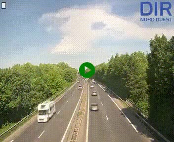 Webcam sur le périphérique de Caen (N814) à l'est de la ville, à Mondeville hauteur de la sortie 2, Presqu'île-Rives de l'Orne, au bout de l'autoroute A13