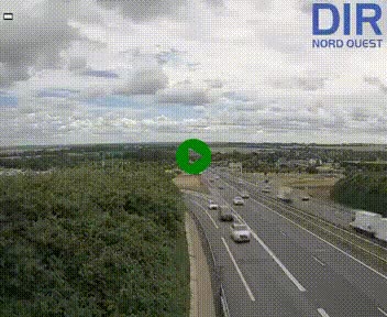 Webcam au début de l'A84 sur le périphérique Ouest de Caen (N814) à hauteur de la sortie 9, Porte de Bretagne