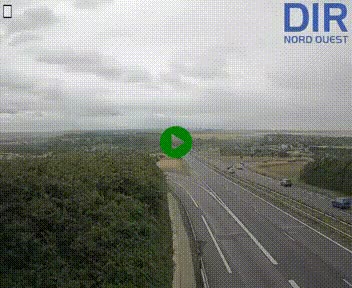 Webcam au début de l'A84 sur le périphérique Ouest de Caen (N814) à hauteur de la sortie 9, Porte de Bretagne