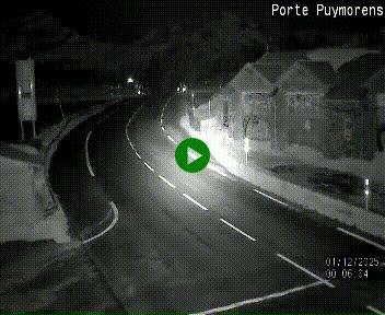 Webcam Col du Puymorens sur N320, en direction de Pas de la Casa (Andorre)
