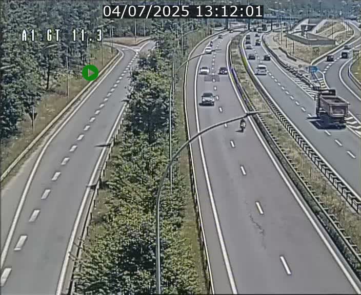 Traffic live webcam Luxembourg Senningerberg - A1 direction Allemagne - BK 11.3