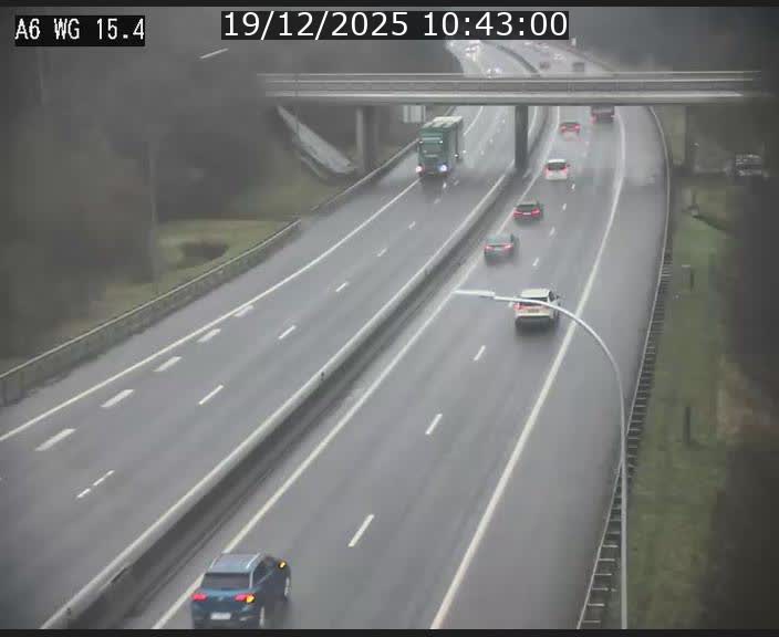 Traffic live webcam Luxembourg Capellen - A6 - BK 15.4 - direction Luxembourg/France/Allemagne