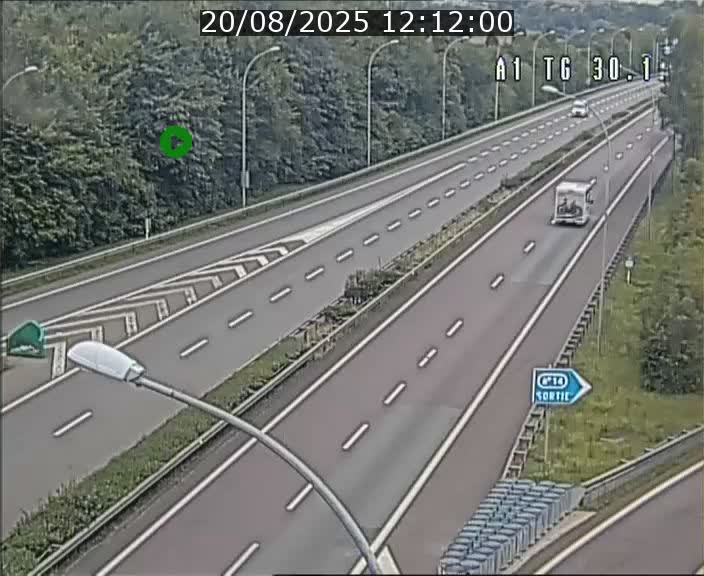 Traffic live webcam Luxembourg Grevenmacher - A1 direction Luxembourg - BK 30.1