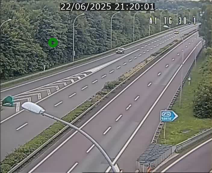 Traffic live webcam Luxembourg Grevenmacher - A1 direction Luxembourg - BK 30.1