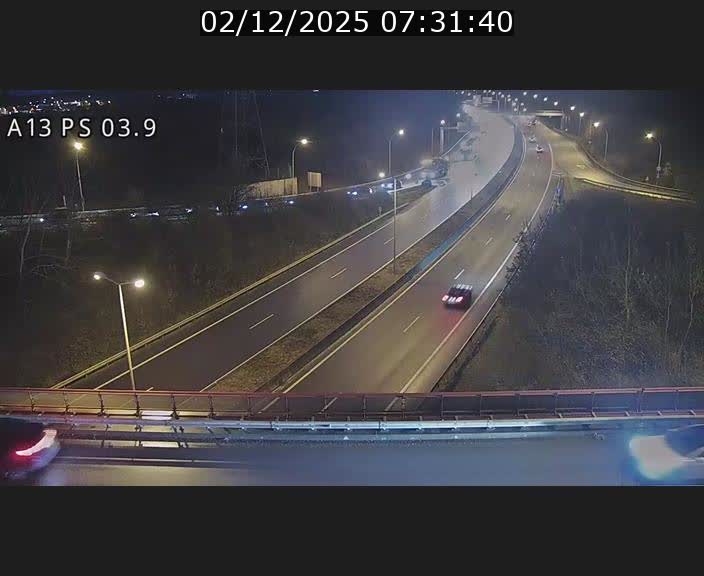 Traffic live webcam Luxembourg Differdange - A13 direction Esch-sur-Alzette - BK 3.9