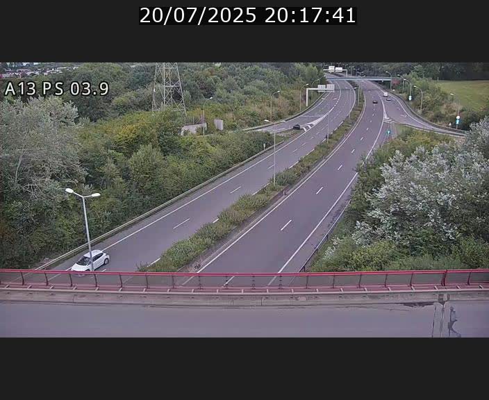Traffic live webcam Luxembourg Ehlerange - A13 direction Esch-sur-Alzette - BK 6.8