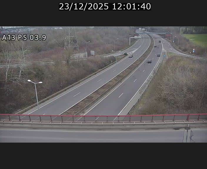 Traffic live webcam Luxembourg Differdange - A13 direction Esch-sur-Alzette - BK 3.9