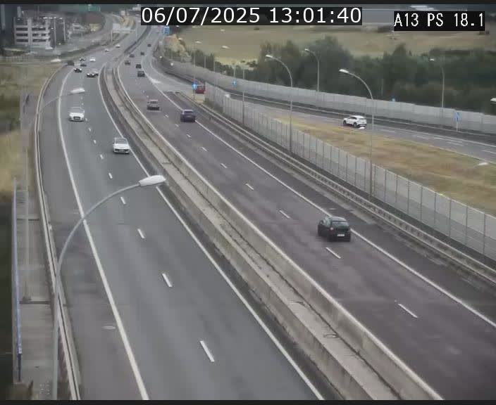 Traffic live webcam Luxembourg Dudelange - A13 direction Croix de Bettembourg - BK 18.1