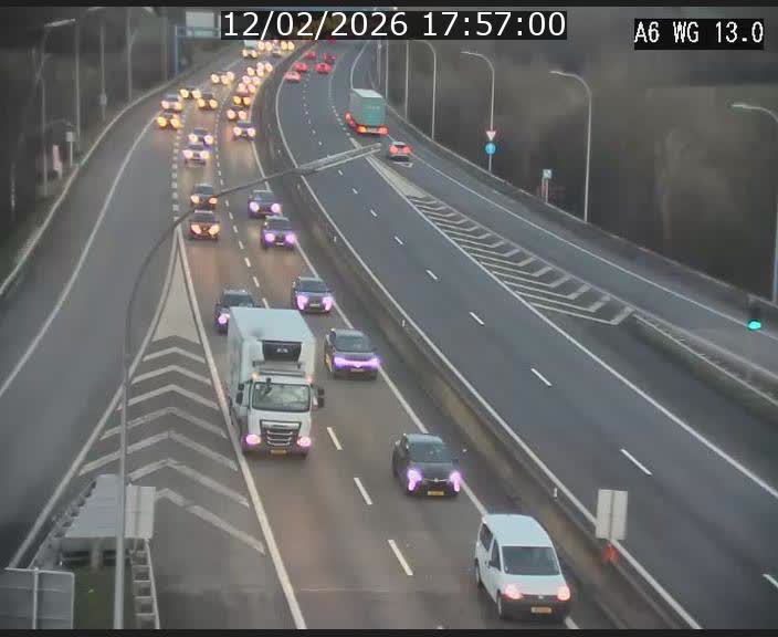 Traffic live webcam Luxembourg Mamer - A6 - BK 13 - direction Luxembourg/France/Allemagne