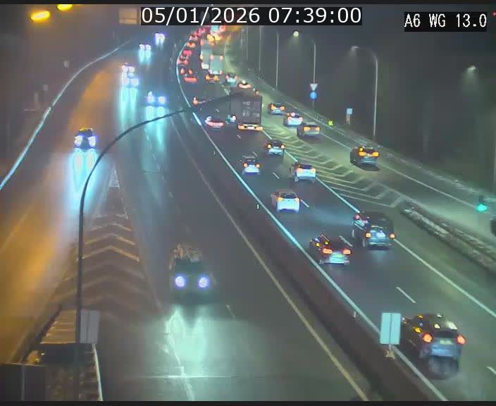 Traffic live webcam Luxembourg Mamer - A6 - BK 13 - direction Luxembourg/France/Allemagne