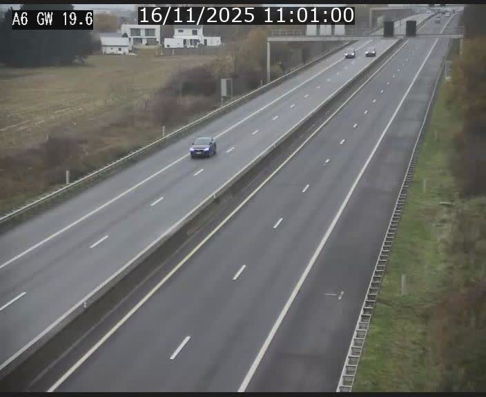 Traffic live webcam Luxembourg - Steinfort - A6 - BK 19.6 - direction Belgique