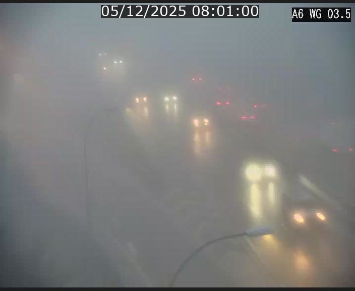 Traffic live webcam Luxembourg - Croix de Cessange - A6 - BK 3.5 - direction France/Allemagne