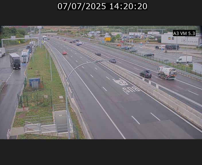 Traffic live webcam Luxembourg Aire de Berchem - A3 - BK 5 - direction France