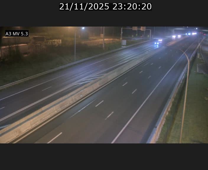 Webcam à l'Aire de Berchem au Luxembourg sur l'A3. Vue orientée vers la France