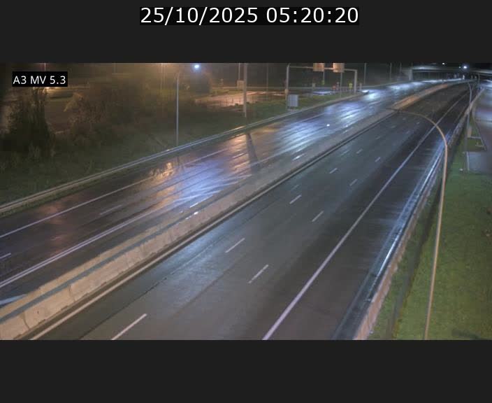 Webcam à l'Aire de Berchem au Luxembourg sur l'A3. Vue orientée vers la France