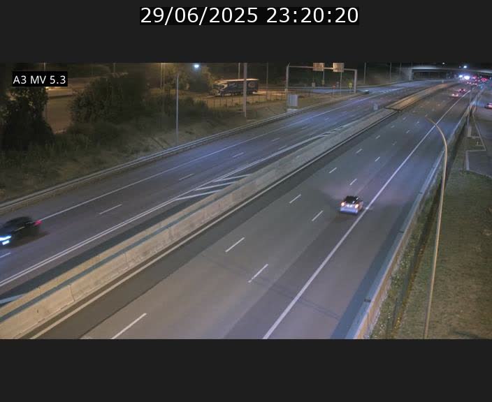 Webcam à l'Aire de Berchem au Luxembourg sur l'A3. Vue orientée vers la France