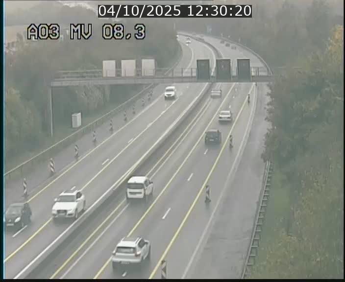 Webcam Autoroute après la Croix de Bettembourg en direction de Luxembourg sur l'A3