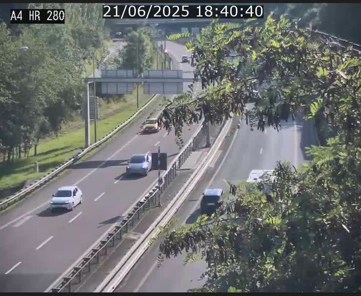Webcam traffic A4 Luxembourg - BK 0.2 - P+R Bouillon (direction Luxembourg)
