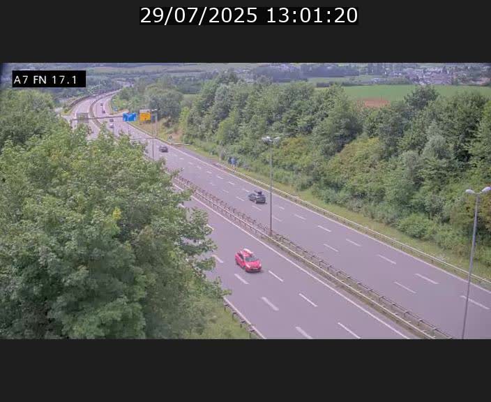 Caméra trafic Luxembourg - A7, Merscherbierg direction Mersch