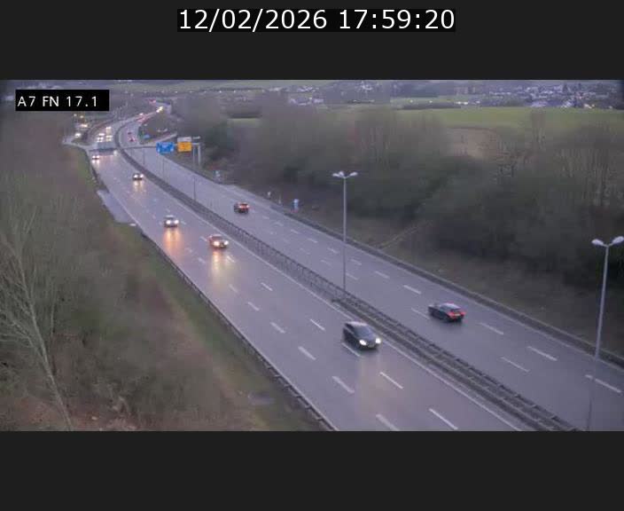 Caméra trafic Luxembourg - A7, Merscherbierg direction Mersch