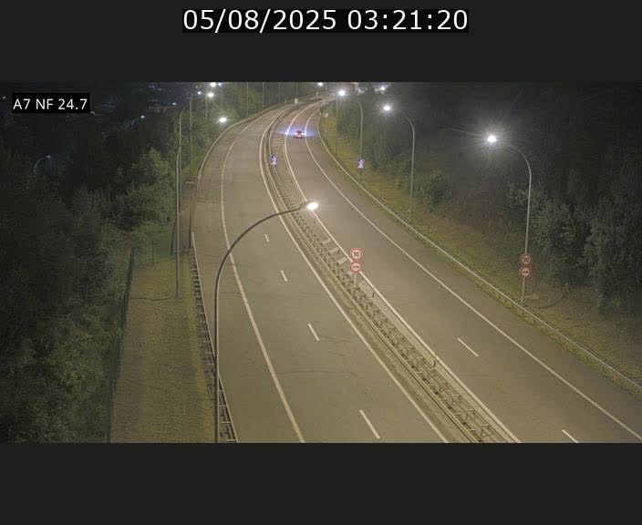 Caméra trafic Luxembourg - A7, Schieren direction Mersch