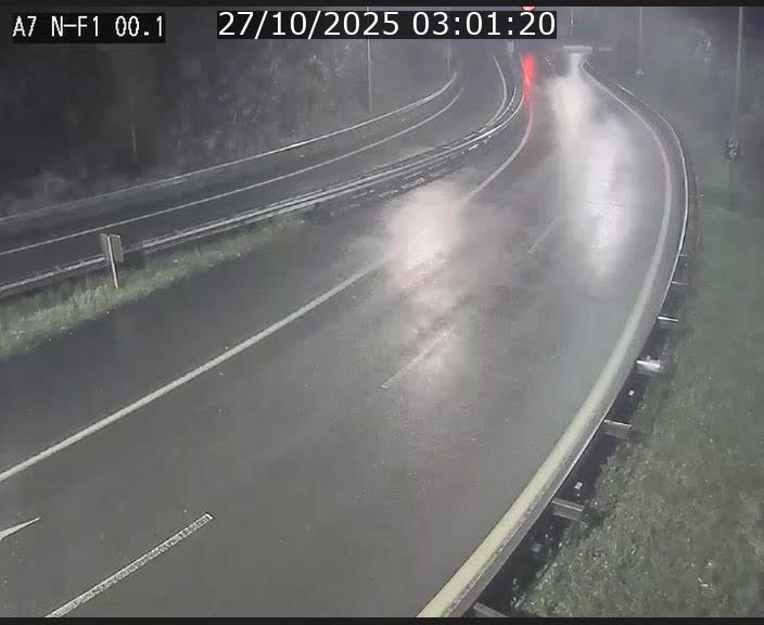 Webcam autoroute Luxembourg A7 située dans la sortie 1 Waldhof, vers la N11, avant le Tunnel Stafelter