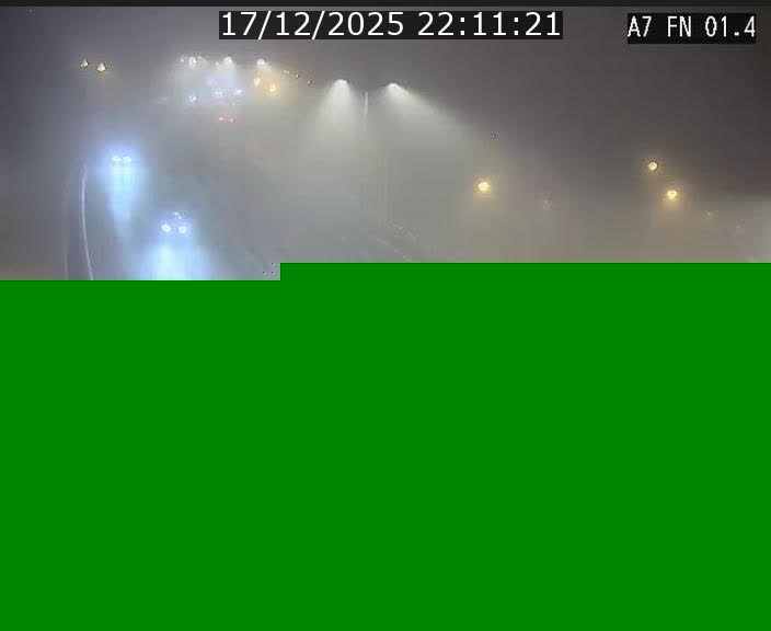 Caméra autoroute Luxembourg A7 - Tunnel Stafelter - direction Echangeur Grünewald