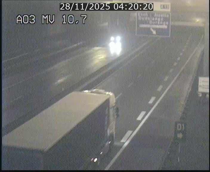 Traffic live webcam Luxembourg Croix de Bettembourg - A3 - BK 10.7 - direction France