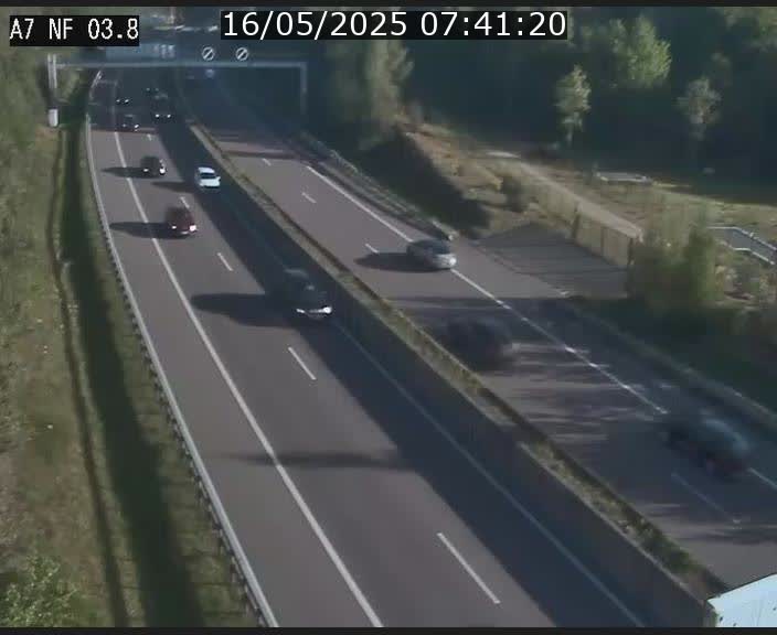 Webcam autoroute A7 au Luxembourg à la sortie du Tunnel Stafelter vers le Nord