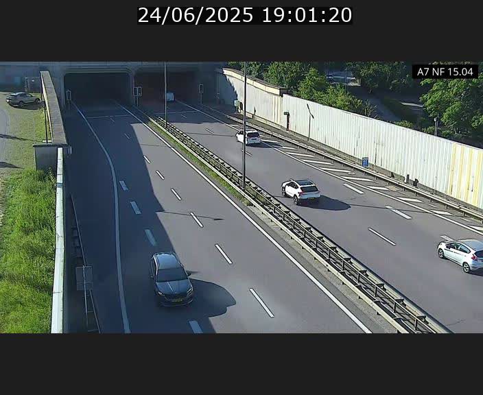 Caméra trafic Luxembourg - A7, Tunnel Mersch, entrée sud, direction Ettelbruck