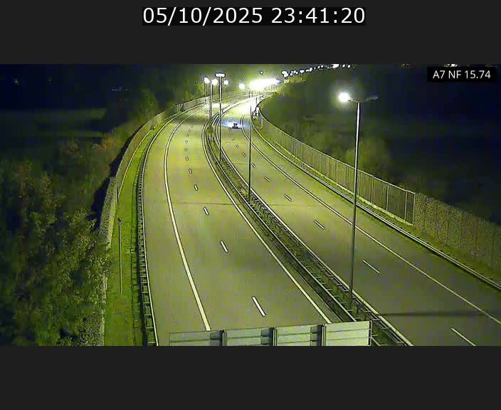 Caméra trafic Luxembourg - A7, Tunnel Mersch, entrée nord, direction Lorentzweiler