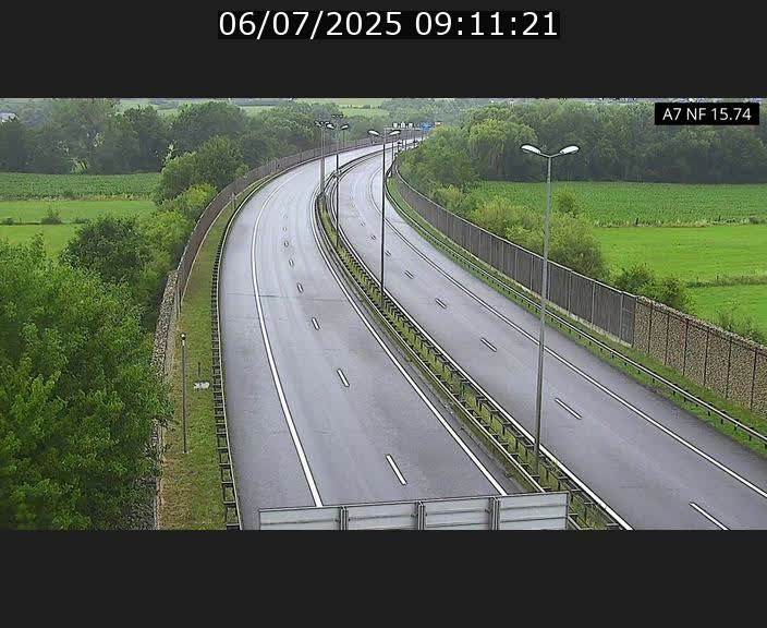 Caméra trafic Luxembourg - A7, Tunnel Mersch, entrée nord, direction Lorentzweiler