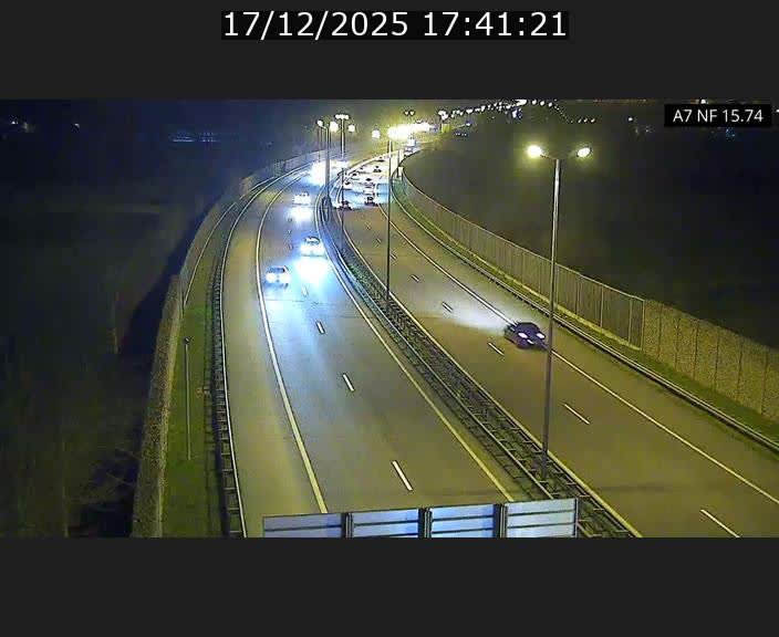 Caméra trafic Luxembourg - A7, Tunnel Mersch, entrée nord, direction Lorentzweiler