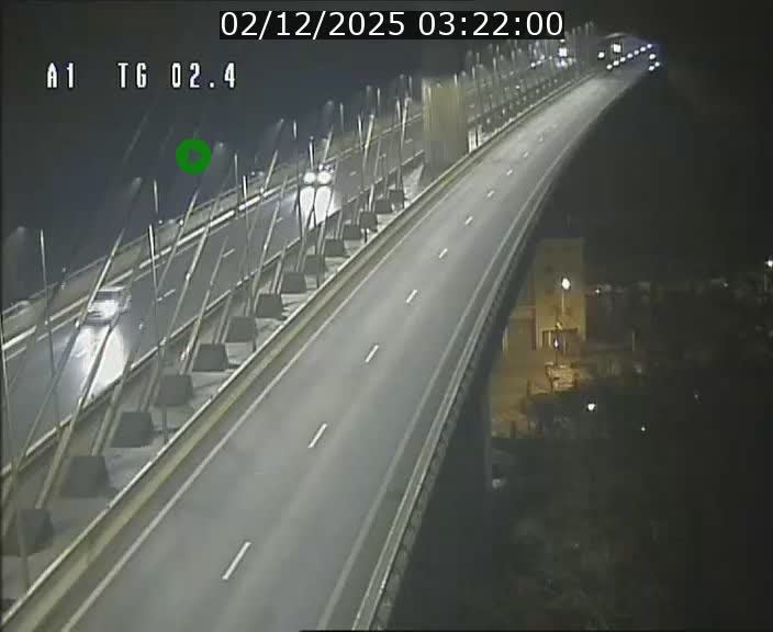 Traffic live webcam Luxembourg Sandweiler - A1 direction Luxembourg-ville - BK 2.4
