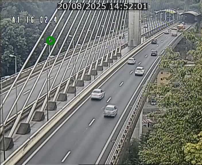 Traffic live webcam Luxembourg Sandweiler - A1 direction Luxembourg-ville - BK 2.4