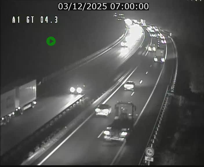 Traffic live webcam Luxembourg Itzig - A1 direction Sandweiler - BK 4.3