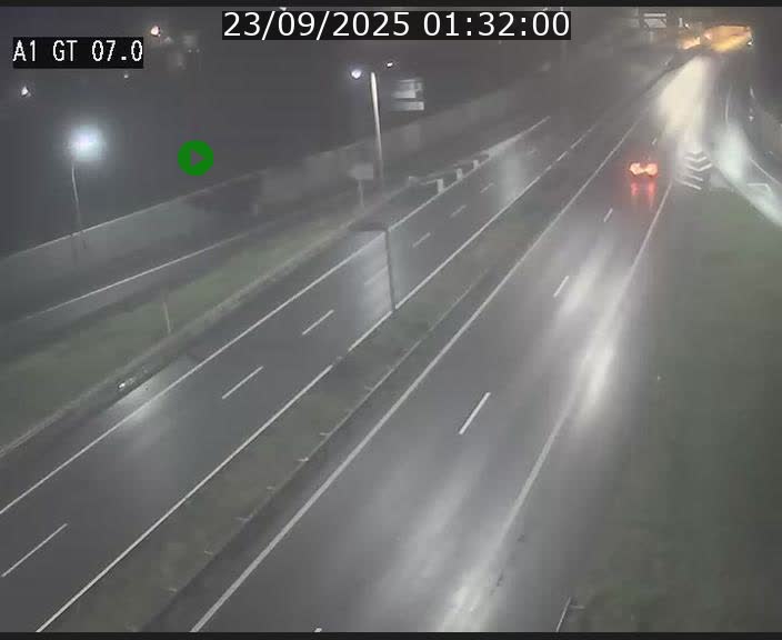 Traffic live webcam Luxembourg Cents - A1 direction Kirchberg - BK 7