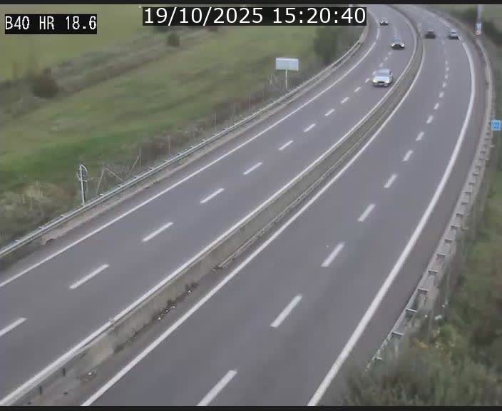 Webcam sur la route de liaison entre Micheville et Esch-Belval à la frontière entre le Luxembourg et la France. Vue orientée vers la Lorraine.