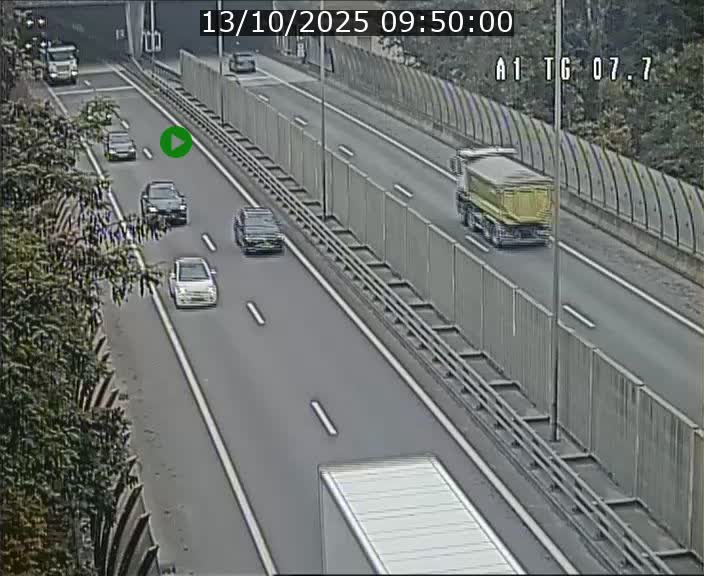 Traffic live webcam Luxembourg Kirchberg - A1 direction Luxembourg-ville - BK 7.7
