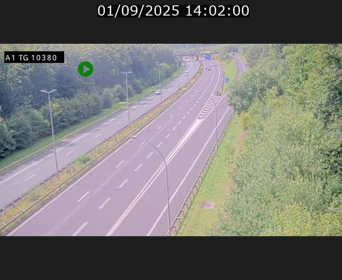 Traffic live webcam Luxembourg Senningerberg - A1 direction Luxembourg Kirchberg - BK 10.3