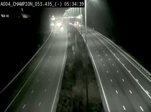 Webcam E411 à Champion, à proximité de Namur. Vue orientée vers Bruxelles
