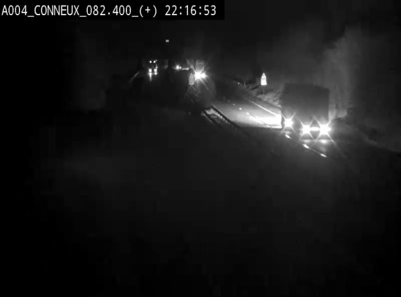 Webcam à hauteur de Conneux sur l'E411 en direction du sud de la Belgique