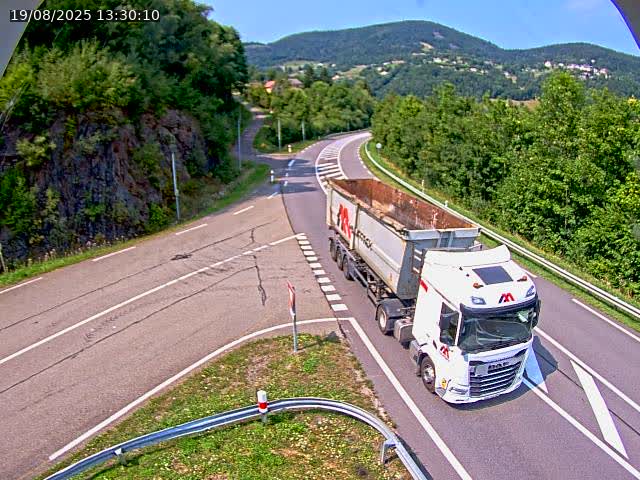 Caméra autoroute France - N66, col du Bussang direction Remiremont