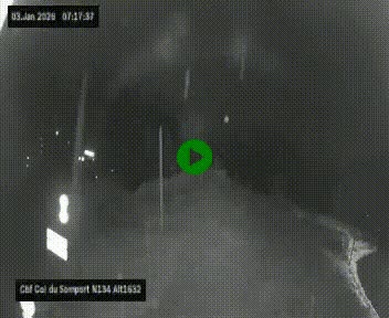 Webcam au col du Somport, côté français, sur la N134, dans les Pyrénées, en direction de l'Espagne, à 1632 mètres d'altitude