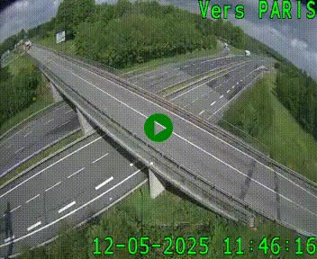 Clone of Caméra routière sur l'autoroute A20 au nord de Limoges, à la jonction avec la N520. Vue orientée vers Paris